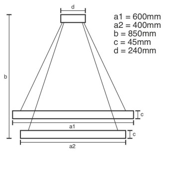 LED svítidlo + dálkový ovladač 120W - J4328/CH