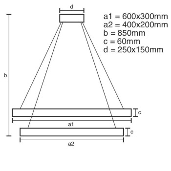 LED svítidlo + dálkový ovladač 130W - J4325/B