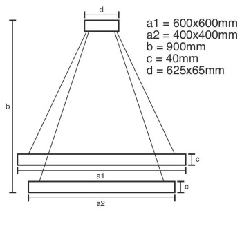 LED svítidlo + dálkový ovladač 90W - J4321/B