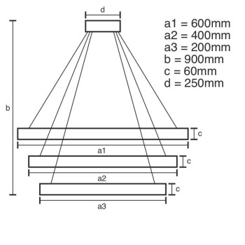 LED svítidlo + dálkový ovladač 165W - J4318/S