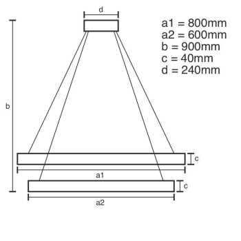 LED svítidlo + dálkový ovladač 100W - J4311/G