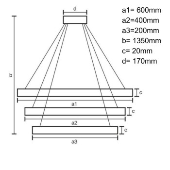 LED svítidlo + dálkový ovladač 90W - J4301/W