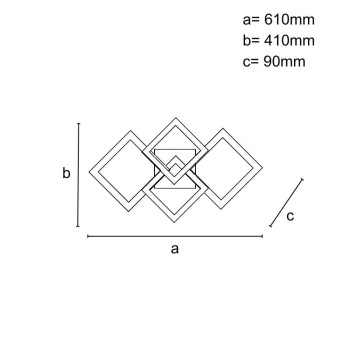 LED stropní svítidlo s dálkovým ovladačem 175W - J3352/B