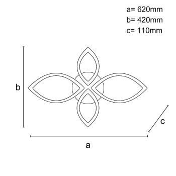 LED stropní svítidlo s dálkovým ovladačem 95W - J3348/W