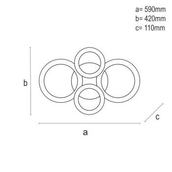 LED stropní svítidlo s dálkovým ovladačem 100W - J3346/B