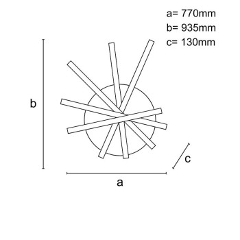 LED stropní svítidlo s dálkovým ovladačem 120W - J3345/B