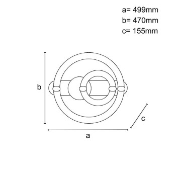 LED stropní svítidlo s dálkovým ovladačem 120W - J3341/B