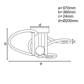 LED svítidlo + dálkový ovladač 80W - J3334/GCH