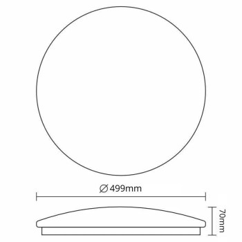 LED svítidlo OPAL + dálkový ovladač 48W - LCL555B