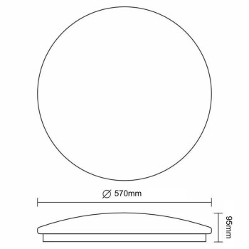 LED svítidlo STAR + dálkový ovladač 60W - LCL536AD