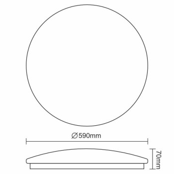 LED svítidlo STAR + dálkový ovladač 60W - LCL536AS