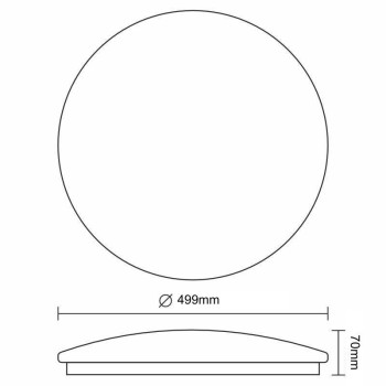 LED svítidlo OPAL + dálkový ovladač 48W - LCL535BT