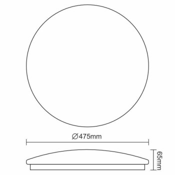 LED svítidlo STAR + dálkový ovladač 48W - LCL535AS