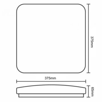 LED svítidlo OPAL + dálkový ovladač 36W - LCL534S/S