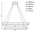 LED svítidlo + dálkový ovladač 75W - J4307/S