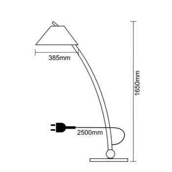 Designová stojací lampa z masivního dřeva E27 / 60W - WRE201 - NEDES