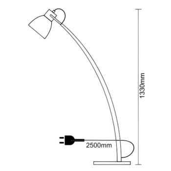 Designová stojací lampa z masivního dřeva E27 / 60W - WRE162 - NEDES