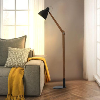 Designová stojací lampa z masivního dřeva E27 / 60W - WRE152 - NEDES