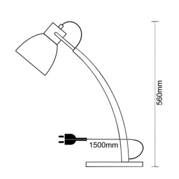 Stolní lampa z masivního dřeva E27 / 60W - WRE161 - NEDES