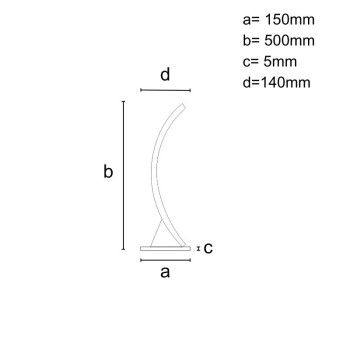 LED designová stolní lampa 11W - JT1310/B - NEDES