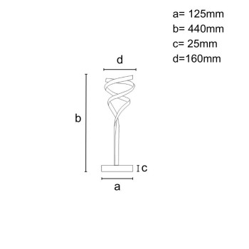 LED designová stolní lampa 28W - JT1308/S - NEDES