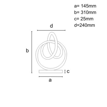 LED designová stolní lampa 32W - JT1304/B - NEDES