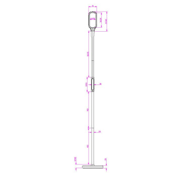 LED lampa XENIA 12W stmívatelná s časovačem ( stůl / zem / klip ) - DL4306/B - NEDES