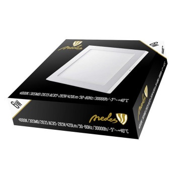 LED panel 6W / PSSF / SMD / 4000K / WH - LPL421 - NEDES