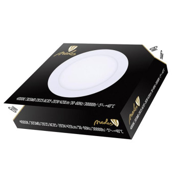 LED panel 6W / PR / SMD / 4000K / WH - LPL121 - NEDES