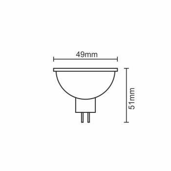 LED žárovka 5W - GU5,3 / MR16 / SMD / 3000K - ZLS313 - NEDES