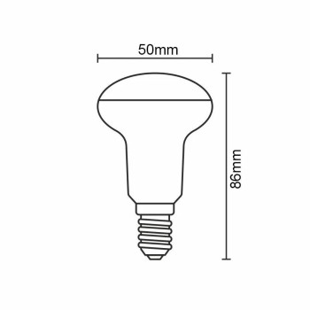 LED žárovka 5W - R50 / E14 / SMD / 6500K - ZLS203 - NEDES