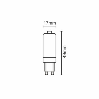 LED žárovka 4W - G9 / SMD / 6000K - ZLS604CD - NEDES