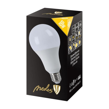 LED žárovka 18W - A80 / E27 / SMD / 3000K - ZLS517 - NEDES