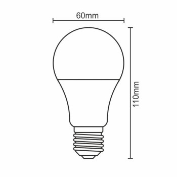 LED žárovka 7W - A60 / E27 / SMD / 3000K - ZLS571 - NEDES