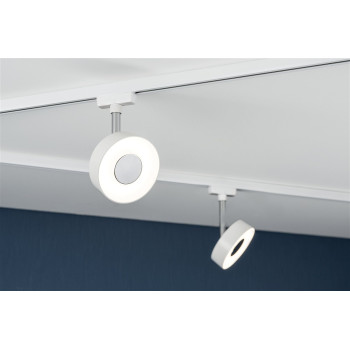 URail LED lištový spot 3-krokové-stmívatelné Circle 5W 3000K stmívatelné 230V bílá - PAULMANN