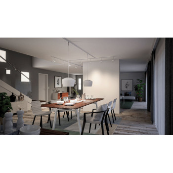 URail LED lištový spot 3-krokové-stmívatelné Circle 5W 3000K stmívatelné 230V bílá - PAULMANN