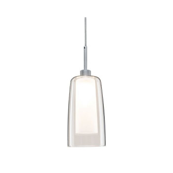 URail LED zásvěsné svítidlo Arido II 5W GU10 matný chrom + sklo - PAULMANN