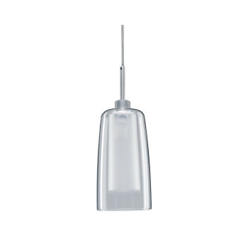 URail LED zásvěsné svítidlo Arido II 5W GU10 matný chrom + sklo - PAULMANN