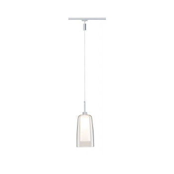 URail LED zásvěsné svítidlo Arido II 5W GU10 matný chrom + sklo - PAULMANN