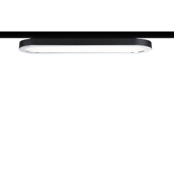 URail LED Panel Loop 7W 2700K 480lm matná černá/chrom - PAULMANN