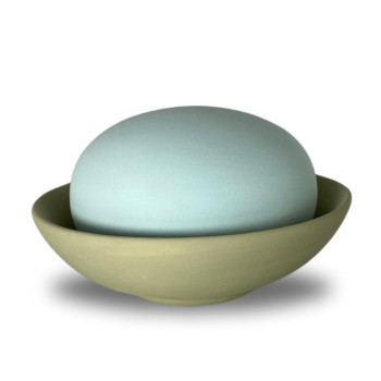 LENYK vonný kámen vlastní varianta bezpečné aromalampy matná miska Vyberte barvu kamene: zelený, Vyberte barvu misky: oli