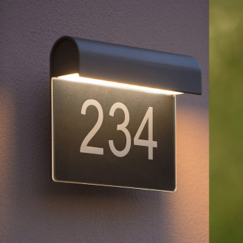 Lucide THESI LED - nástěnné svítidlo venkovní - LED - 1x6W 3000K - IP54 - Černá, LUCIDE, TRENDY svítidla