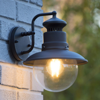 Lucide FIGO - nástěnné svítidlo venkovní - Ø 21,3 cm - IP44 - Černá 11811/01/30, LUCIDE, TRENDY svítidla