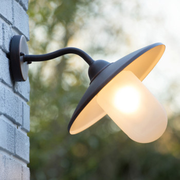 Lucide ARUBA - nástěnné svítidlo venkovní - Ø 30 cm - IP44 - Rezavě Hnědá 11870/01/97, LUCIDE, TRENDY svítidla