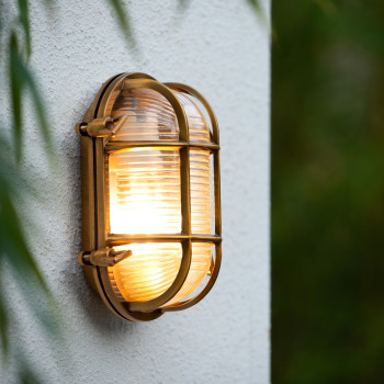 Lucide DUDLEY venkovní nástěnné svítidlo Oval IP65 E27/60W matná, LUCIDE, TRENDY svítidla