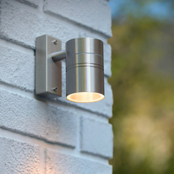 Lucide ARNE-LED - přisazené bodové svítidlo venkovní - Ø 6,3 cm - LED - GU10 - 1x5W 2700K - IP44 - Chrom 14867/05/12, LUCIDE, TRENDY svítidla