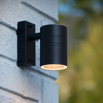 Lucide ARNE-LED - přisazené bodové svítidlo venkovní - Ø 6,3 cm - LED - GU10 - 1x5W 2700K - IP44 - Černá 14867/05/30, LUCIDE, TRENDY svítidla