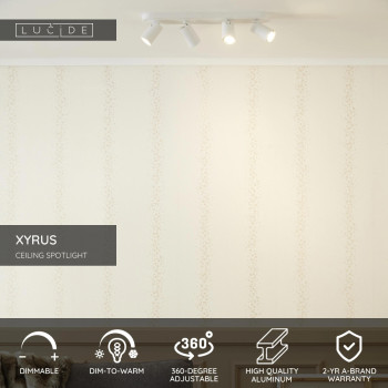 Lucide 23954/21/31 XYRUS svítidlo bodové 4xGU10 - 5W - bílé, LUCIDE, TRENDY svítidla