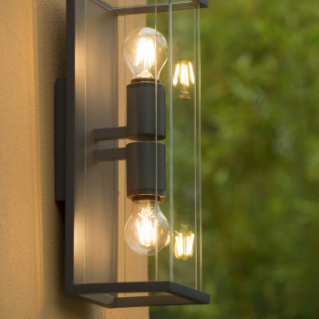 Lucide 27883/02/30 CLAIRE-LED svítidlo nástěnné IP54 2xE27Max15W, LUCIDE, TRENDY svítidla