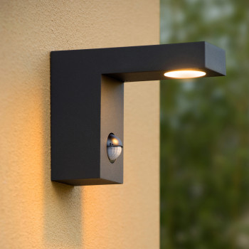 Lucide TEXAS-IR - přisazené bodové svítidlo venkovní - LED - 1x6W 3000K - IP54 - Černá 28850/24/30, LUCIDE, TRENDY svítidla